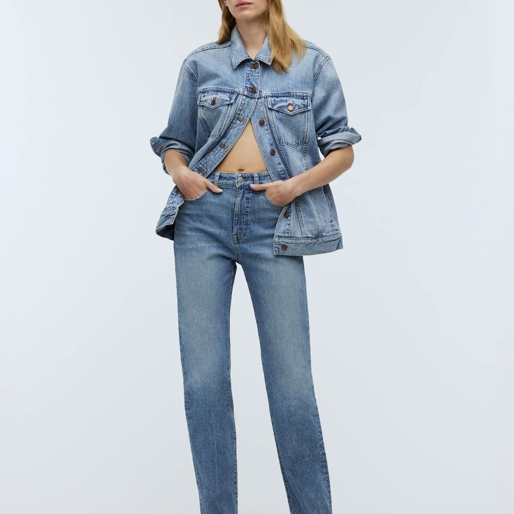 Madewell 90s Straight Jean Medium Wash Size 24 High Rise